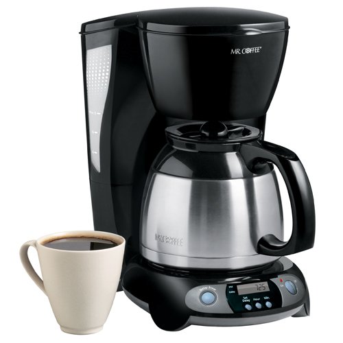 Mr. Coffee 8-Cup Thermal Programmable Coffeemaker, Black