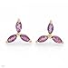 Yellow Gold 0.6 CTW Amethyst Ladies Earrings. title=