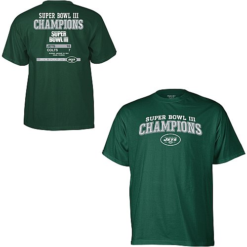 Buy Reebok New York Jets Super Bowl Champions Youth T-Shirt by Reebok