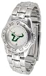 South Florida Bulls Suntime Ladies Sports Watch w/ Steel Band - NCAA College Athletics