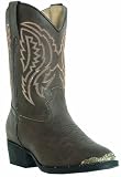 Kid's Laredo TUMBLEWEED R Toe Leather Cowboy Boots