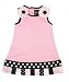 Baby Girls Princess Pink Ribbon Tab Dress (12-18 Months)