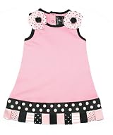 Mud Pie Perfectly Princess Pink Ribbon Tab Dress - 2T/3T