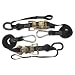 Rider Cargo Ratchet Soft Loop Tie Downs W/Carabiner Black