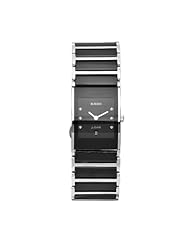 Rado Womens R20785752 Integral Black Dial Ceramic Case Watch