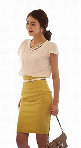 [エレオノーラ]eleonora シンプル 無地 美シルエット タイト ペンシルスカート ひざ 丈 OL オフィス レディース スリム 美脚