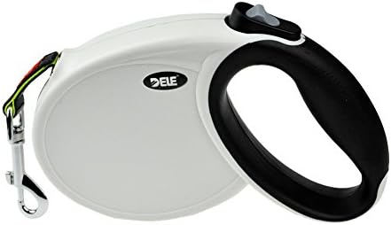 MeowWoof 26Ft Retractable Leash for Dogs White