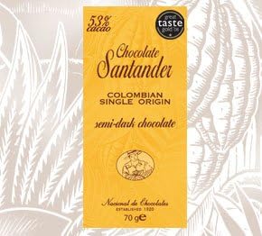 Santander, Choc Bar 53%, 2.5 OZ (Pack of 10)