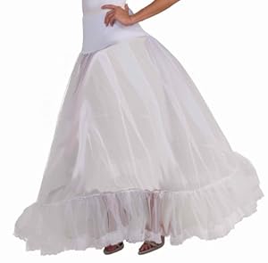 Woman's Ballroom Hoop Crinoline, White, One Size