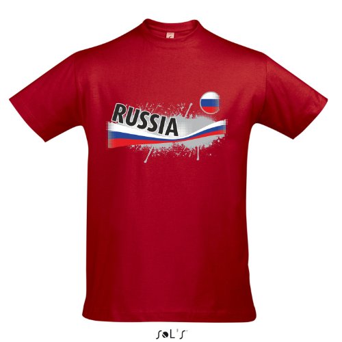 Fanshirt Herren RUSSIA, Russland Ländershirt EM / WM Trikot S-XXL , Red , S
