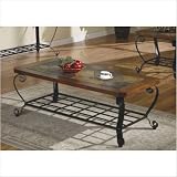 Iron Coffee Table in Black