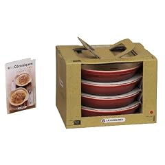 Le Creuset 91017316060000 Cr�me Brul�e-Form 16 cm 4er Set kirschrot
