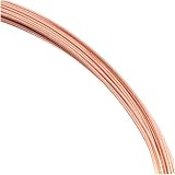 Solid Copper Wire 18 Gauge Half Round Dead Soft (1 Oz. / 24 Ft. )