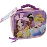 Disney Princess 8.5H Pink Lunch Bag In Silk Screen Print