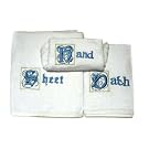 Egyptian 100% Cotton Hand Towel with Embroidery (White)