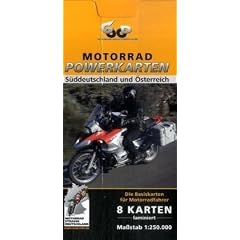 Motorrad Powerkarten S�ddeutschland und �sterreich 1 : 250 000. Powerbox: Plus Elsass / Vogesen. 8 laminierte Kartenbl�tter plus Tourerguide. GPS-tauglich
