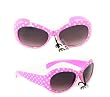 Kids Fashion Sunglasses Gilk852 Pink Polka Dot with Purple Black Gradient