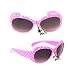 Kids Fashion Sunglasses Gilk852 Pink Polka Dot with Purple Black Gradient