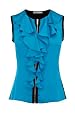 Colorblock Frill Top