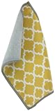 Toddy Gear Versailles 5 x 7 Inch Premium Microfiber Smart Cloth, for iPad and Touch Screen Cleaning - Retail Packaging - Gold/Gray, 15X7B1802