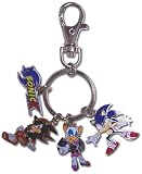 Sonic X Shadow Range Sonic Metal Keychain GE-3709