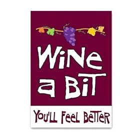 Wine a Bit Applique Flag by The Wine Enthusiast