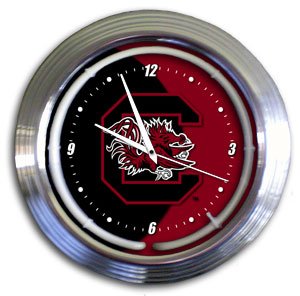 South Carolina Gamecocks Varsity Neon Clock