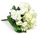 Finished Artificial Gypso and Ivory Open Rose Bouquet for Weddings, Centerpieces, and Decorating