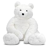 Melissa & Doug Giant Loveable Plush White Teddy Bear
