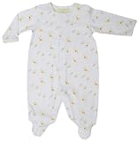 Pixie Lily Nursery Rhymes Collection Footy Romper - Cow Jumped Over the Moon Print - Yellow, 0-3 Months