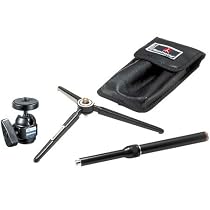 Manfrotto 3007KIT Table Top Tripod Kit with Table Tripod, Ball Head, Extension, and Bag