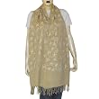 Stoles Wool with Full Embroidery Beige Womens Wraps India 80 x 29 inches