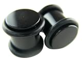 Oreille-clous en noir de taille 7mm