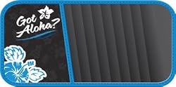 Got Aloha Blue Hibiscus Hawaiian Car Truck SUV DVD CD Visor Organizer Holder