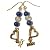 Fluorite Earrings 08 Dangle Lapis Mom Heart Green Blue Gold Mothers Gemstone 2.3