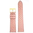Watch Band Snake Grain Genuine Leather Easy Change Salmon Pink 18mm