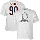 Reebok Chicago Bears #90 Julius Peppers White 2011 Pro Bowl Name & Number T-Shirt, Small