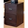 Contemporary Wood Grain Finish Letter Size Vertical File Cabinet