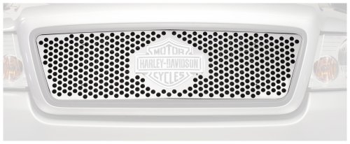 Putco 52142 Harley-Davidson Mirror Stainless Steel Punch Grille with Bar and Shield
