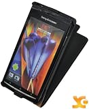 Suncase Flip-Style Tasche für Sony Ericsson Xperia Arc/Arc S schwarz