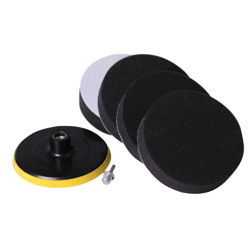 5Pcs 5inch Polishing Buffing Pad Set With one Drill Adapter For Car
