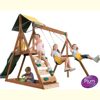 Sunview wooden garden play centre climbing frames - swings, slide & more