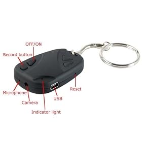 Pinecom CK808 Car Key Fob Pinhole Camera Camcorder