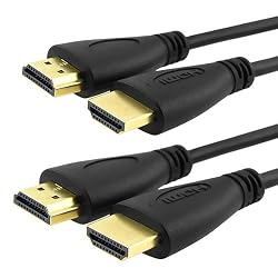 2-piece of Super High Resolution Hdmi 2m (6 Feet) Accessory Bundle for Hdtv, Plasma, Lcd, Ps3, DVD Players, Satellite & Cable Boxes