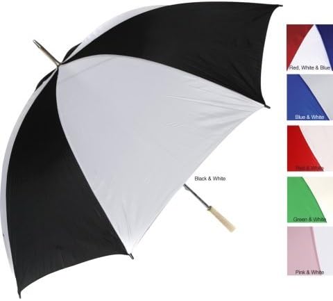 RainWorthy 60 inch Umbrella (case of 24) - Blue/ White - 065-G30BL