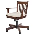 Avington Banker's Chair w/ Cushion-Dark Tobacco