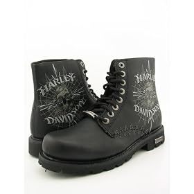 Harley Davidson 'Frenzied' Motorcycle Boots Mens - Black by var goTwisterProductImageStrings = new Object();goTwisterProductImageStrings['prodImageNotAvailTextNoColor'] = 