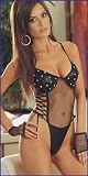 Fishnet Lingerie Teddies Leather Look Teddie