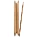 ChiaoGoo Double Point 6-inch (13cm) Bamboo Dark Patina Knitting Needle; Size US 2.5 (3mm) 1036-2.5