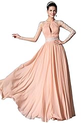 Full Length Lace Grecian Chiffon/Velvet 2014 Evening Dress 